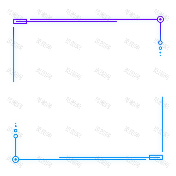 新款款科技边框PNG素材[2000x2000]