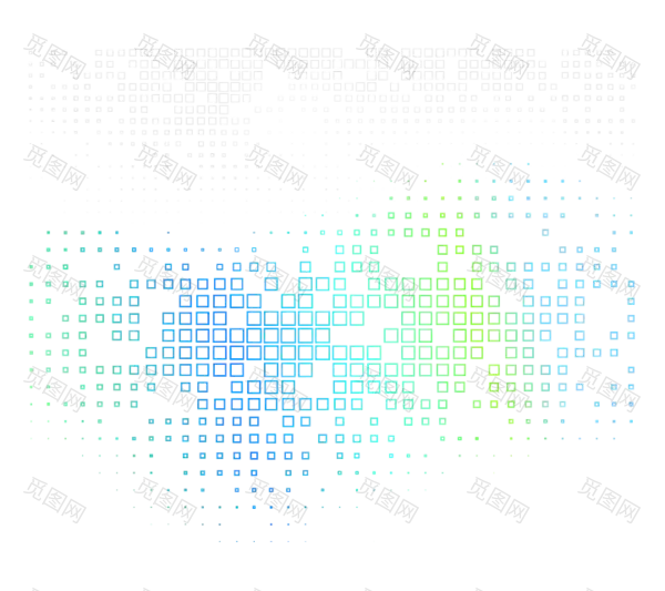 抽象方块免抠背景图（721x640）