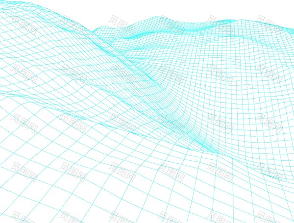 网格科技感抽象地面线条矢