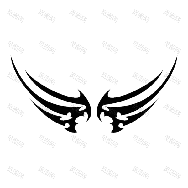 翅磅纹身装饰图案