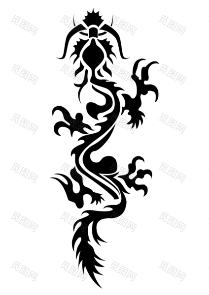 创意龙图刺青纹身图案