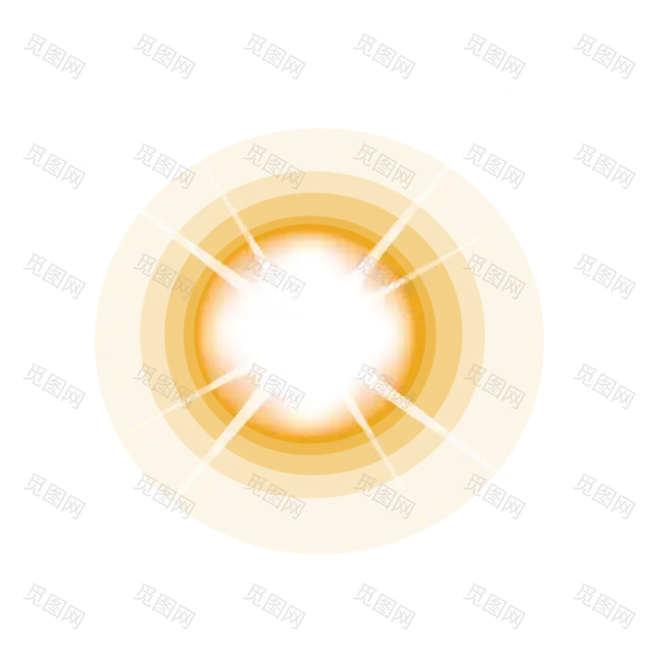 矢量素材图案太阳光圈光晕