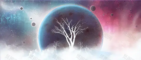 地球宇宙卫星背景