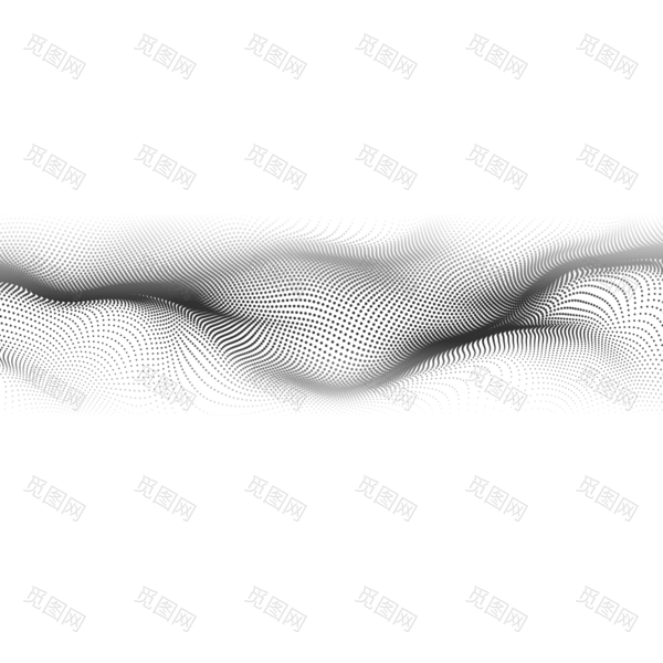 矢量动感波点网格元素图案