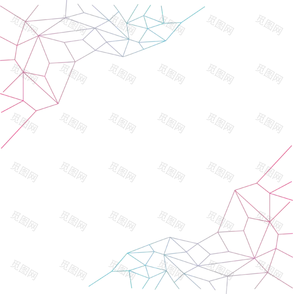 渐变色科技网格边框