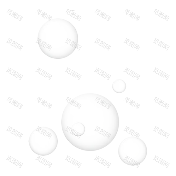 肥皂水气泡png素材