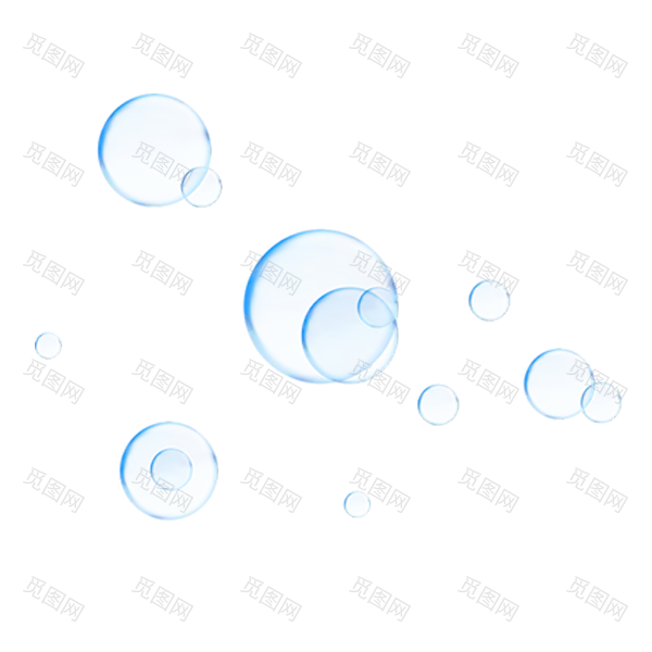 肥皂水气泡png素材