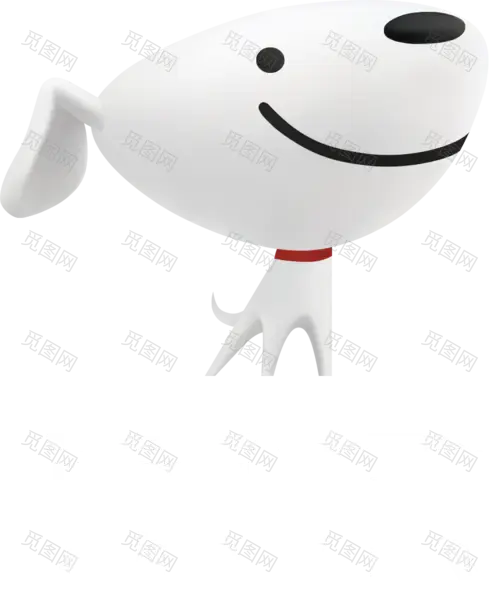 京东新版中文白字logo