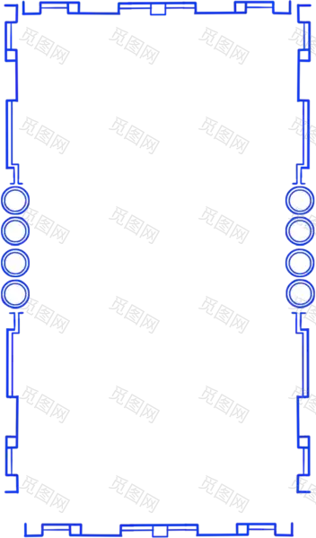 新款款科技边框PNG素材[630x1075]