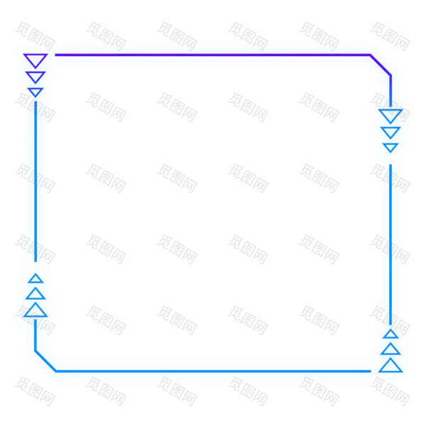 新款款科技边框PNG素材[2000x2000]