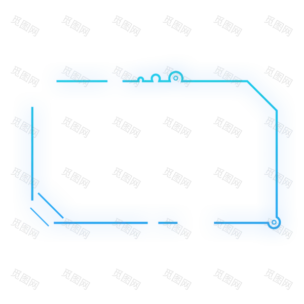 新款款科技边框PNG素材[2000x2000]
