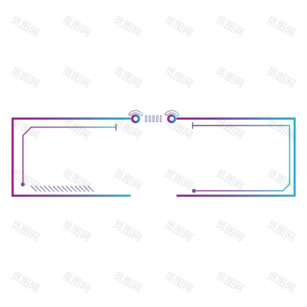 新款款科技边框PNG素材[2000x2000]