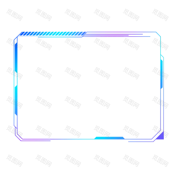 新款款科技边框PNG素材[2000x2000]
