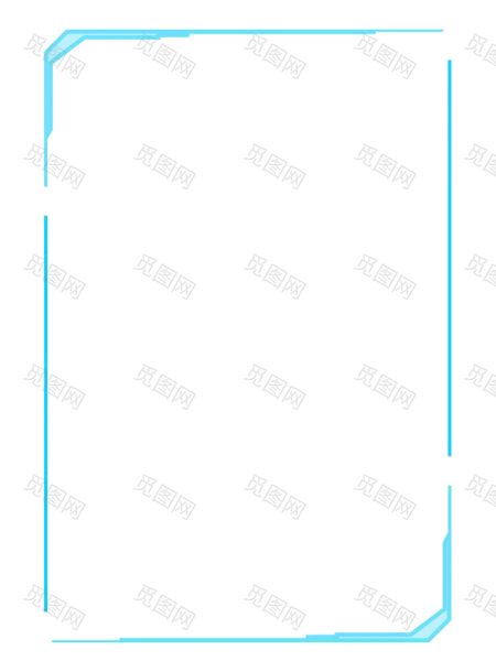 新款款科技边框PNG素材[722x963]