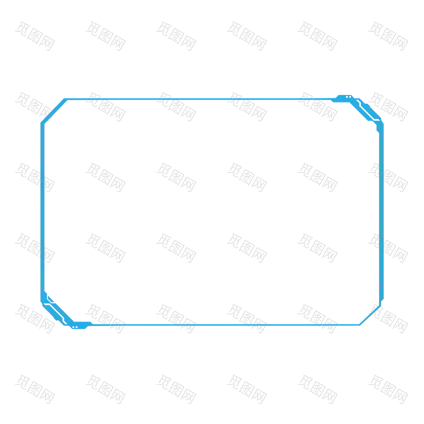 新款款科技边框PNG素材[2000x2000]