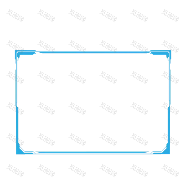 新款款科技边框PNG素材[2000x2000]