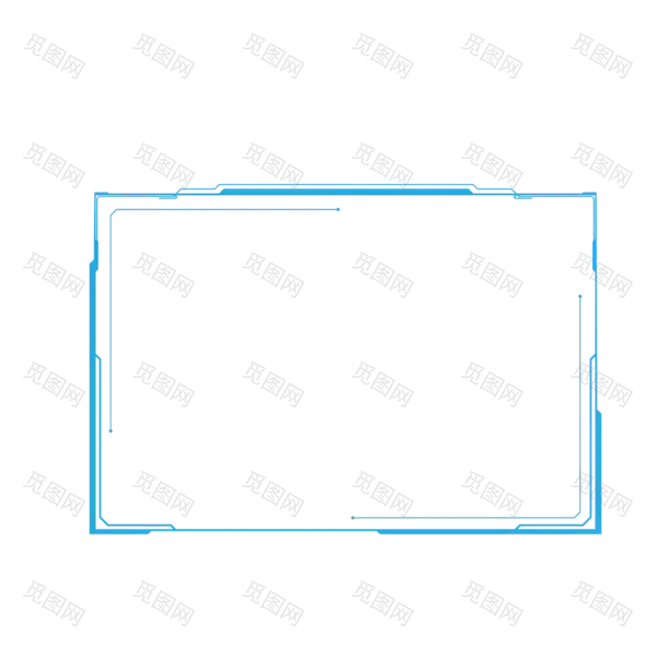 新款款科技边框PNG素材[2000x2000]