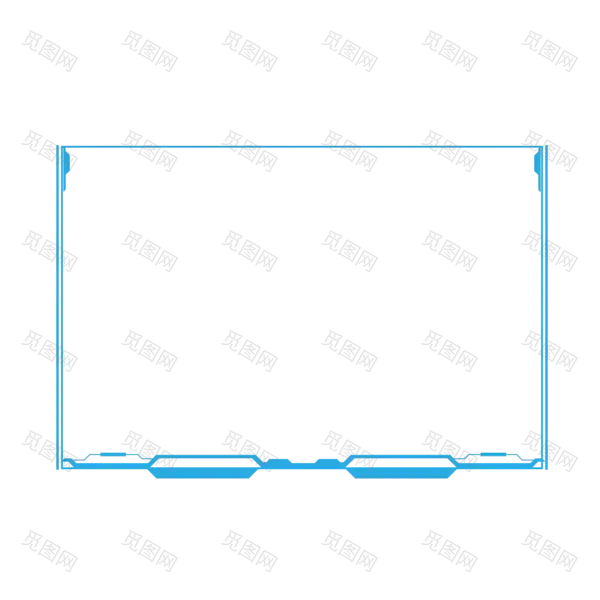 新款款科技边框PNG素材[2000x2000]