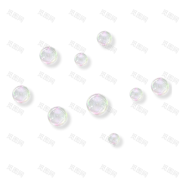 肥皂水气泡png素材