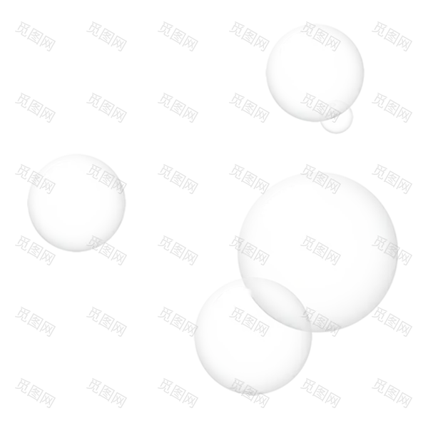肥皂水气泡png素材