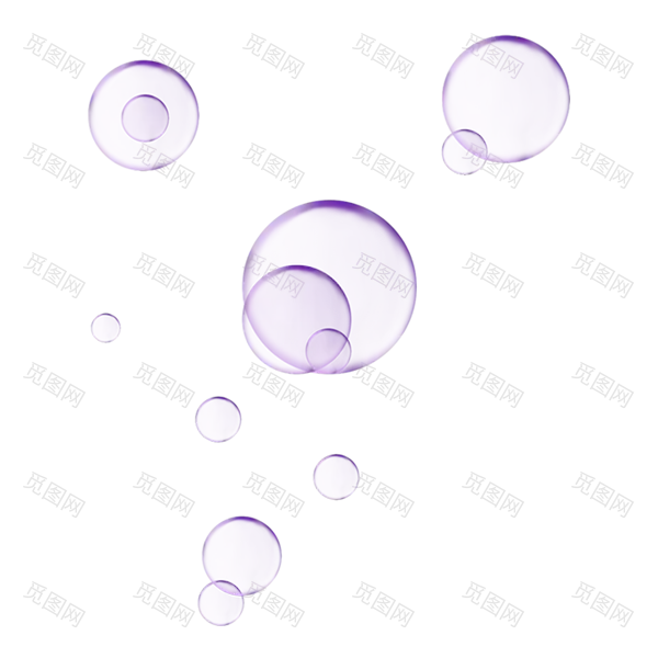 肥皂水气泡png素材
