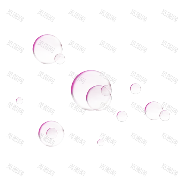 肥皂水气泡png素材