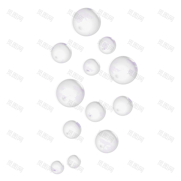 肥皂水气泡png素材