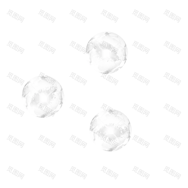 肥皂水气泡png素材